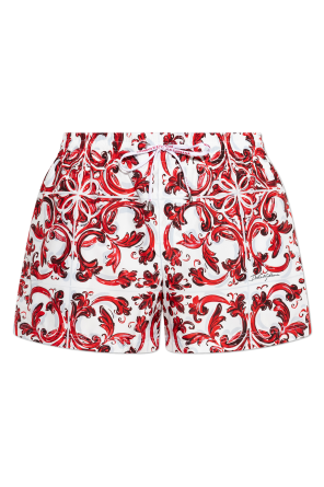 Swim shorts with 'Majolica' print