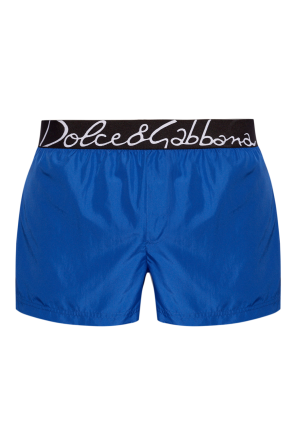 Swimming shorts od Dolce & Gabbana Kids Joggingshorts mit Kordelzug Blau