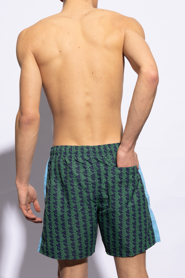 Lacoste Swim shorts with monogram