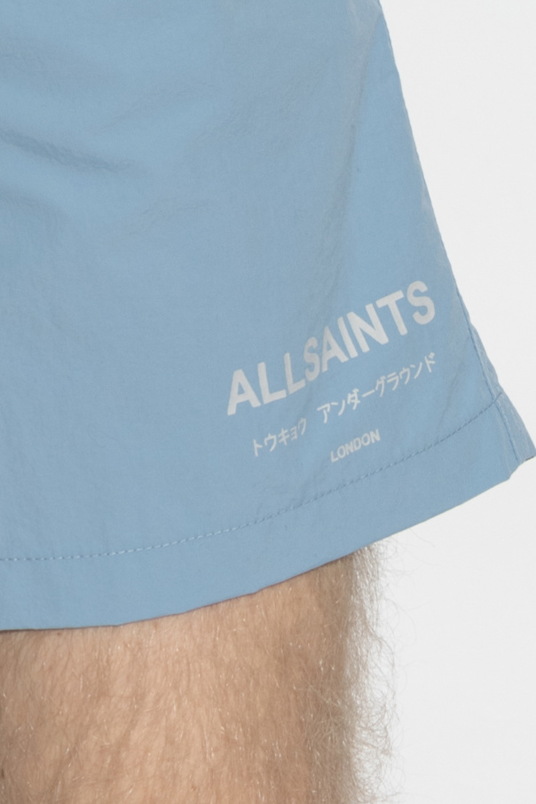 AllSaints Swim shorts with printed logo