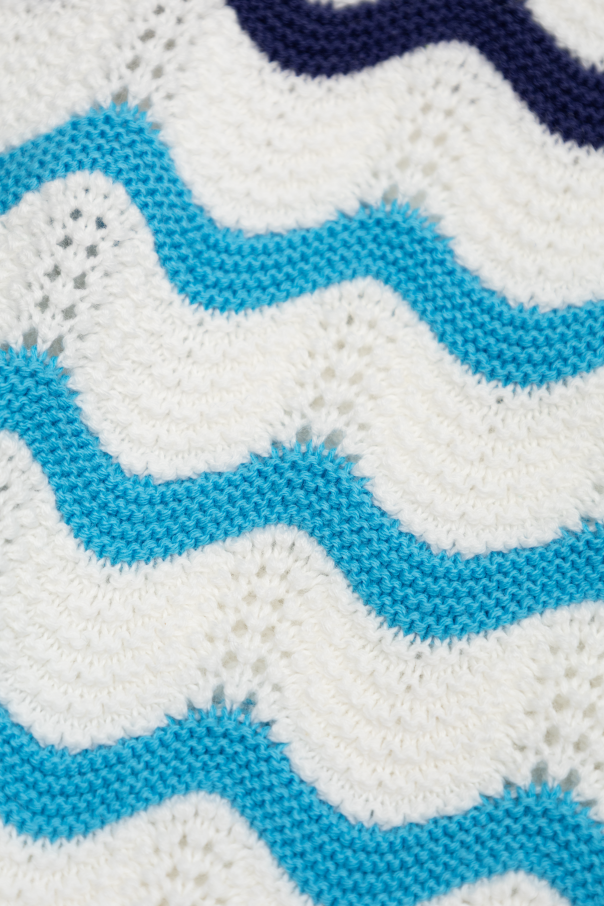Casablanca Kids Peitorais de crochet com padrão às riscas