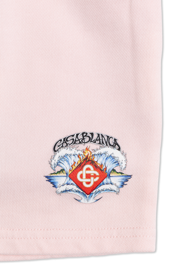 Casablanca Kids Pantalones cortos con logo estampado