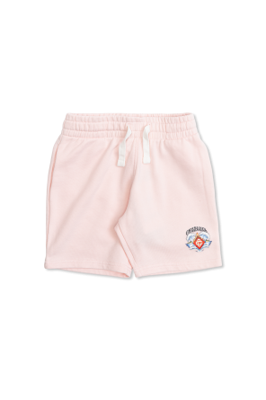 Shorts with printed logo
