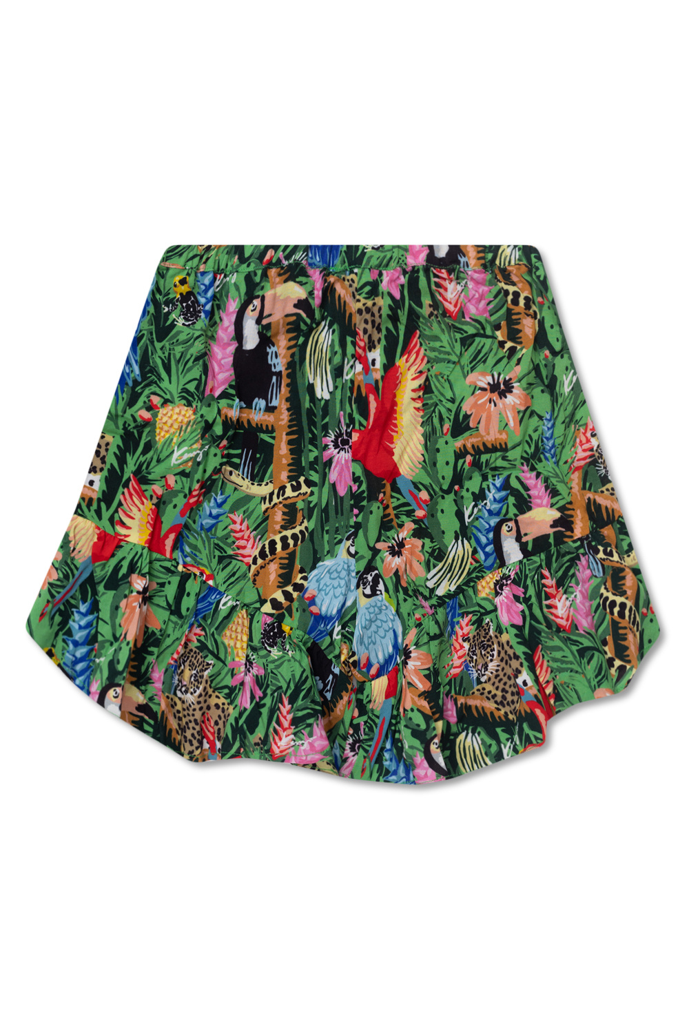Kenzo Kids Rosa shorts with animal motif