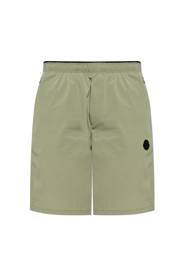 Shorts with logo patch od Moncler