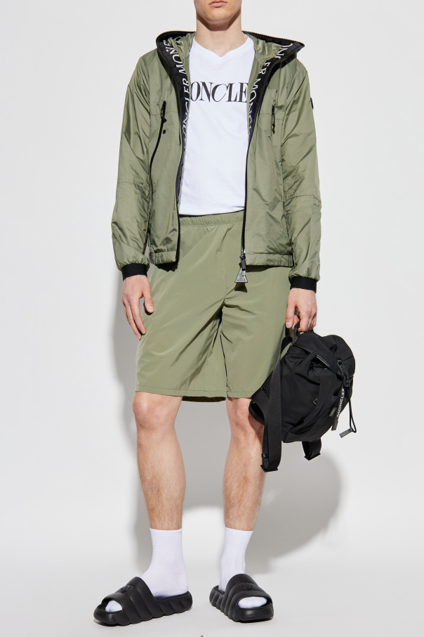 Moncler Shorts with logo patch