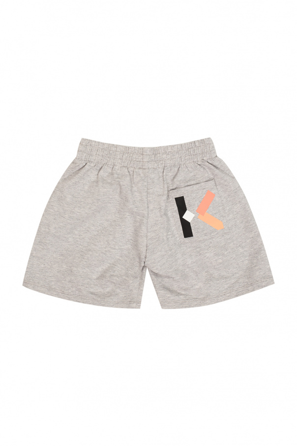 Kenzo Kids Logo-printed Denim shorts