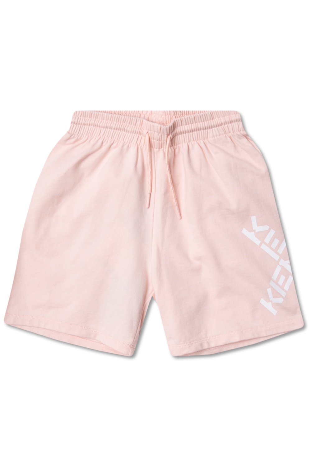 Kenzo Kids logo-print cotton bermuda shorts - White