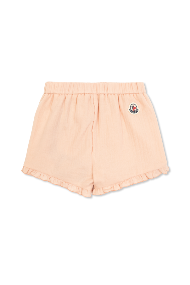Moncler Enfant Pantalones cortos de algodón con volantes