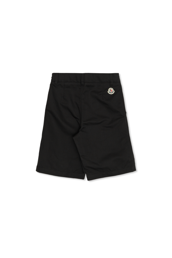 Moncler Enfant Shorts con parche de logo