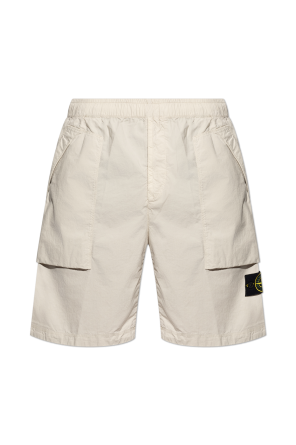 Shorts with logo patch