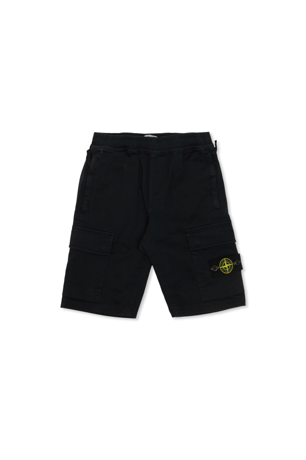 Stone Island Junior Szorty z logo