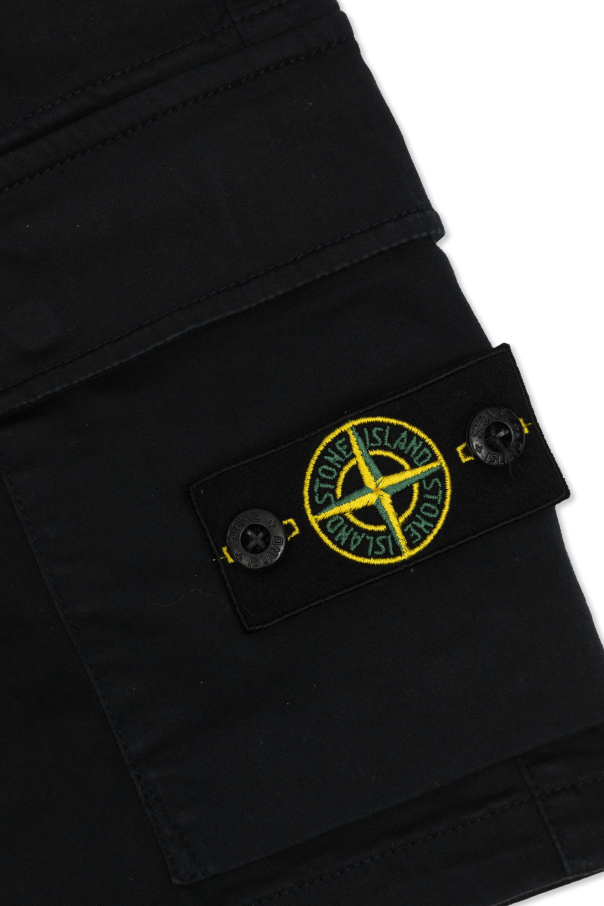 Stone Island Junior Szorty z logo