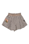 Kenzo Kids Checkered Pattern Shorts