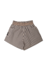 Kenzo Kids Checkered Pattern Shorts