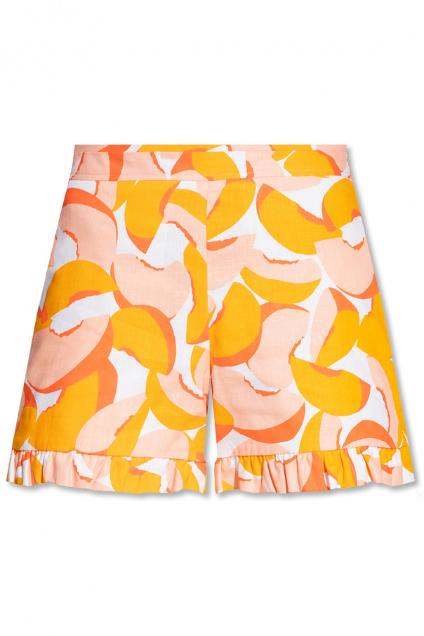 Kate Spade shorts mix-print with motif of fruits