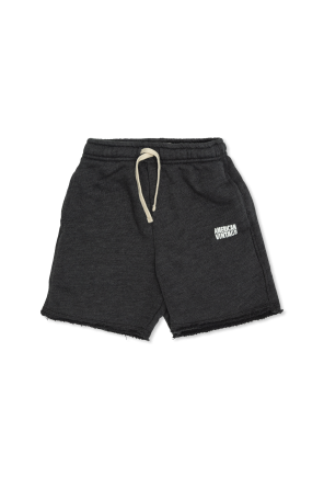 Shorts with printed logo