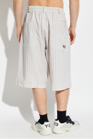 Y-3 Shorts mit Streifenmuster