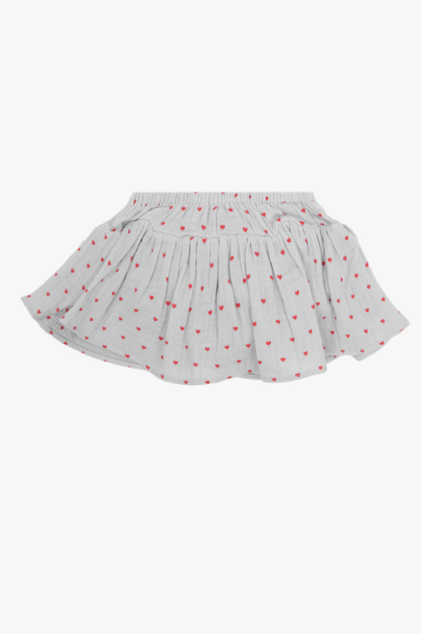 Konges Sløjd ‘Irma’ Ascot shorts with motif of hearts