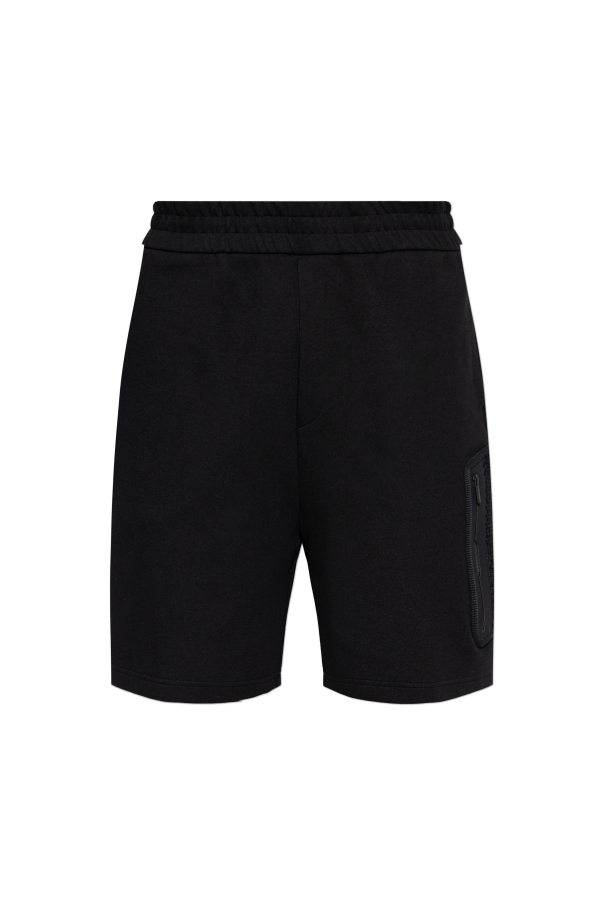 Moncler Shorts with logo patch