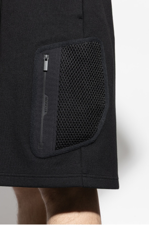 Moncler Shorts with logo patch