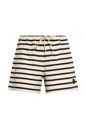Pantalones cortos con estampado de rayas