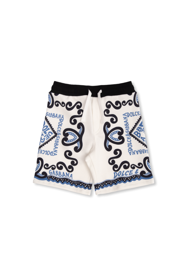 Shorts with logo od dolce gabbana schal mit polka dots item