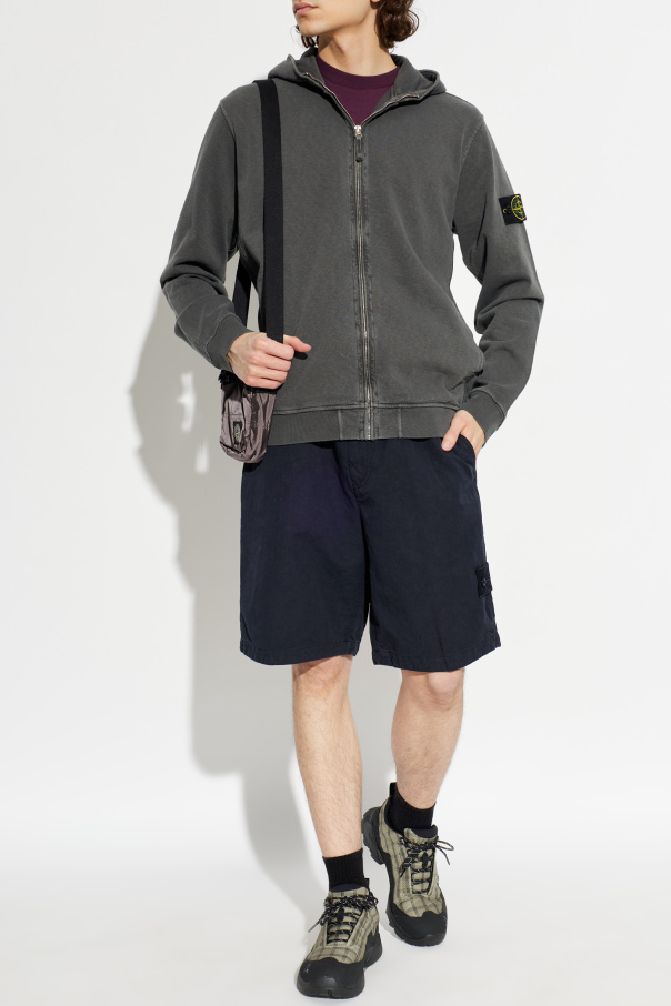 Stone Island Shorts with logo patch