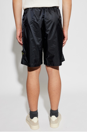 Stone Island Shorts with logo patch
