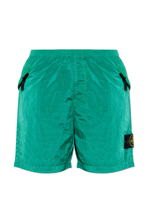 Shorts with logo patch