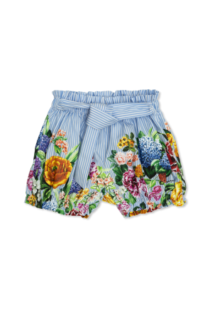 Shorts with floral motif