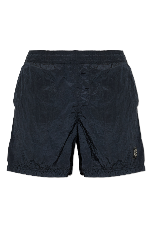 Shorts with logo patch od Stone Island