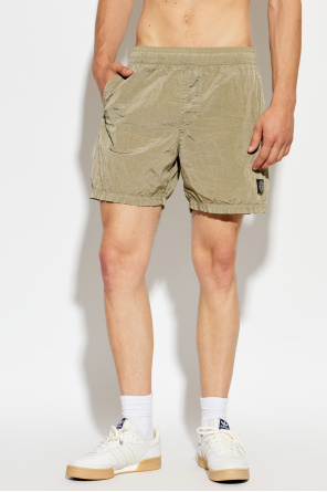 Stone Island Shorts with logo patch