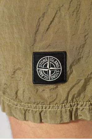 Stone Island Shorts with logo patch