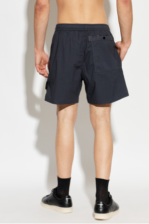 Stone Island Shorts with logo patch