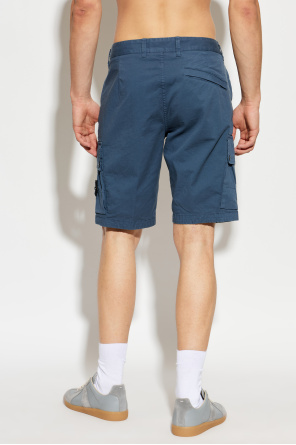 Stone Island Shorts with logo patch