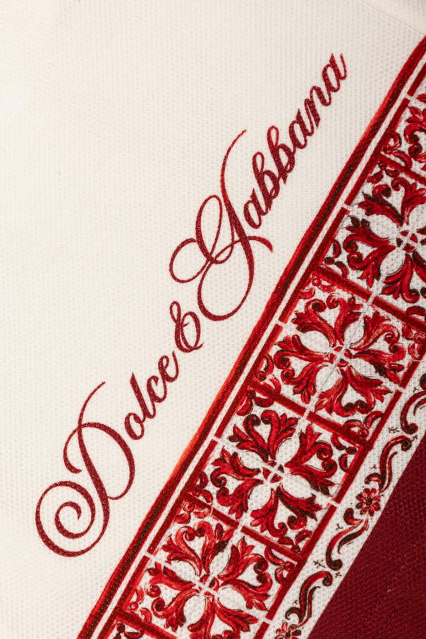 Dolce & Gabbana Kids Calções com estampado "Maiolica"
