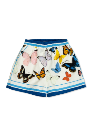 Cotton shorts with print