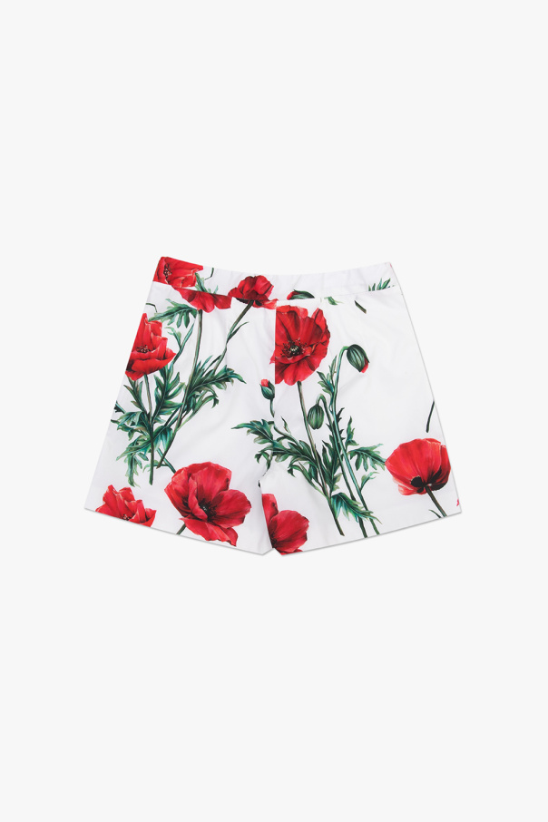 Dolce Embroidery & Gabbana Kids Floral shorts
