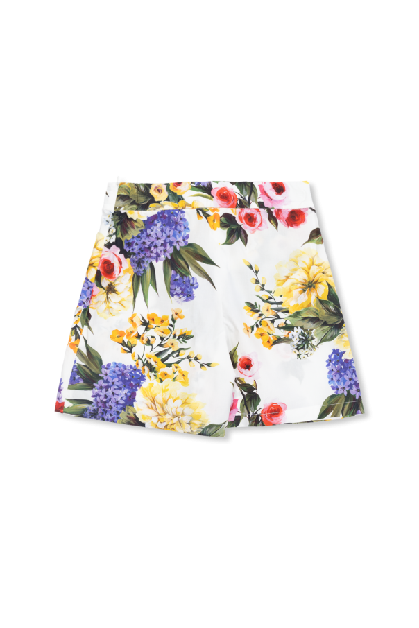 Dolce & Gabbana Kids Skirt-shorts with floral motif