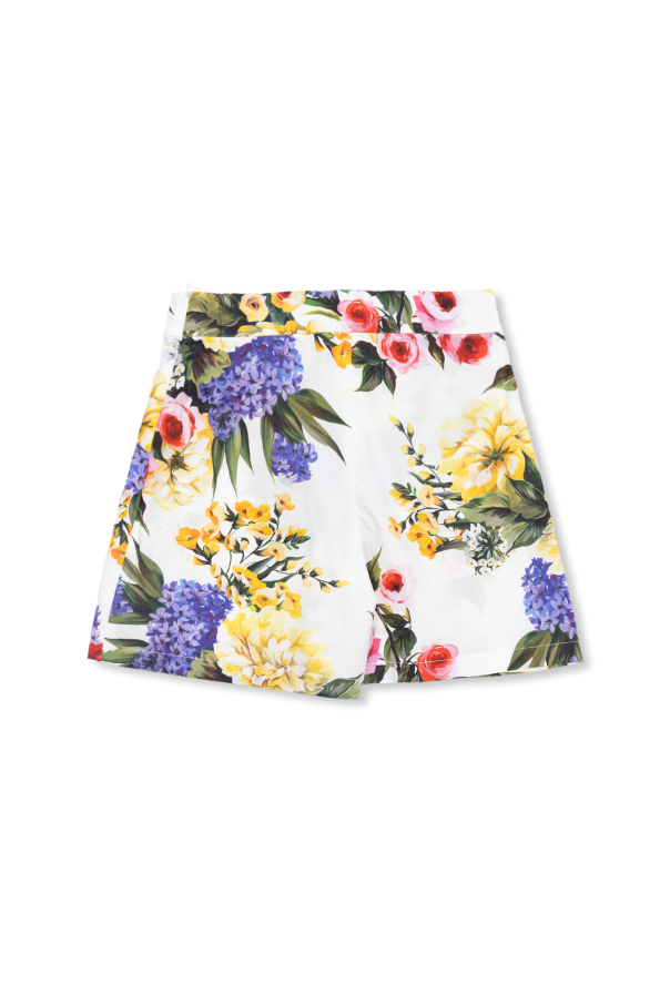 donna dolce gabbana giacche giacca Skirt-shorts with floral motif