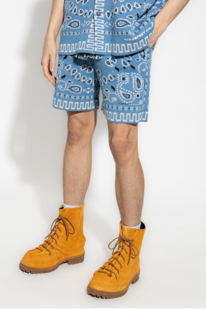 Alanui print shorts with paisley motif