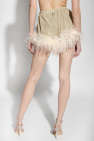 Oseree Shorts with ostrich feathers