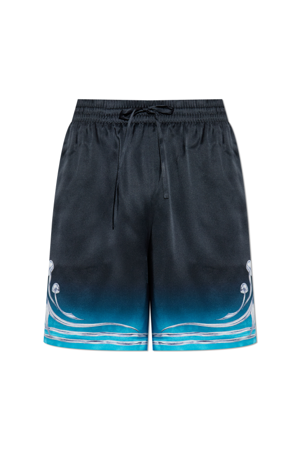 Silk shorts with print od Casablanca