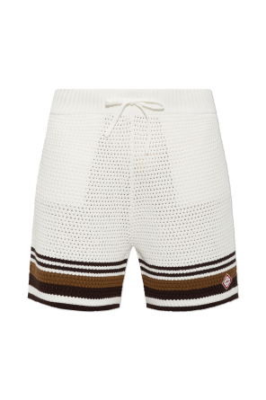 Shorts with logo patch