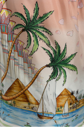 Casablanca Seidenshorts mit Aufdruck