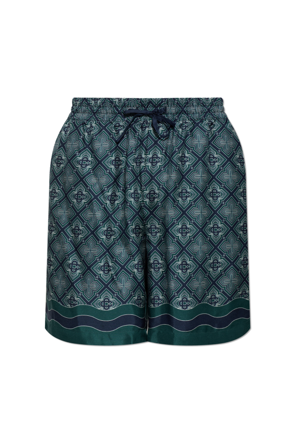 Silk shorts with monogram od Casablanca