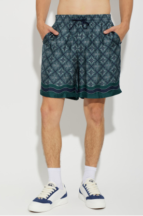 Casablanca Silk shorts with monogram