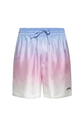 Silk shorts with pocket