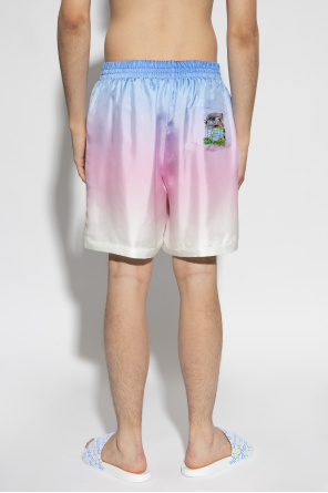 Casablanca Silk shorts with pocket